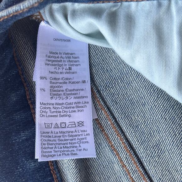 Madewell Mid-Rise Kick Out Jeans Women's 27 Blue Flare Stretch Denim Pants - Picture 7 of 13